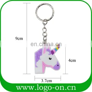 Newest Soft PVC Unicorn Custom Keychain thumbnail-4