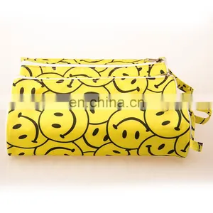 Party Favor Emoji Yellow Smile Face Nylon Ballpen Case Gift thumbnail-1