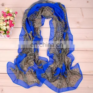 China Manufacture Fashion Chiffon Scarf Wholesale thumbnail-2