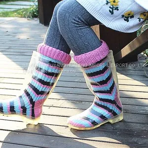 Simple Transparent Women Boots,Transparent New Fashion Female Boots,Transparent Lady PVC Boots,Popular Style Boot,Fashion Rain Boot ​ thumbnail-3