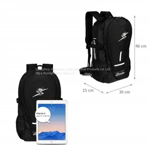 Advocator Motorcycle Men Backpack With Rain Cover Black School Rucksacks Packsack Daypack Shoulders Bags Knapsacks for Traveling&Biking&Camping&Outdoor Sports thumbnail-1
