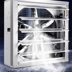 Warehouse Farm Greenhouse Wall Mounted Ventilation Shutter Exhaust Fan thumbnail-1
