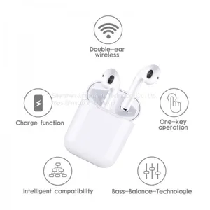 Original 1:1 Tws I12 Mini Bt Audifono Touch Control Wireless Earbuds thumbnail-5