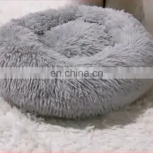 70cm Large Size Self Warming Indoor Round Pillow Cozy Soft Plush Pet Cat Dog Bed Nest thumbnail-1