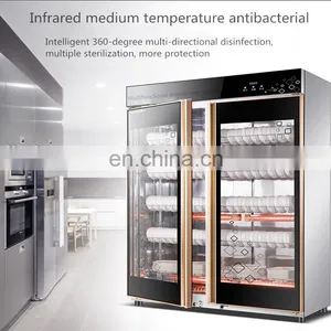 Stainless Steel Sideboard Disinfection Cabinet Commercial Double Door Large Capacity Disinfection Cupboard thumbnail-5