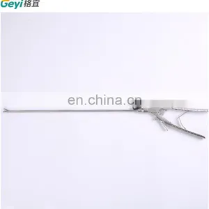 Reusable Laparoscopic Needle Holder Left Curved Right Curved Tip V Style Handle thumbnail-1