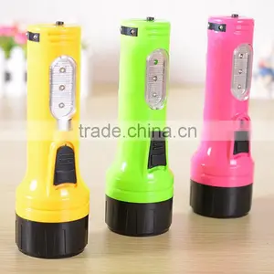 Indoor Cheap 6+3led Plastic Rechargeable Flashlight thumbnail-2