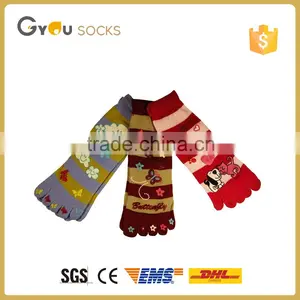 Japan OEM Socks Cartoon Style Five Toe Socks With Cute Pritted Pattern thumbnail-1