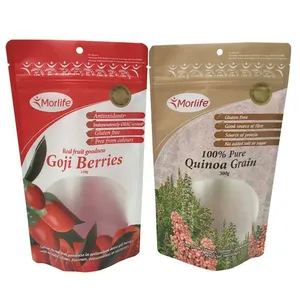 Hot Sale Moisture Proof Reusable Plastic Food Packing Bag For 300g 100% Pure Quinoa Grain thumbnail-4