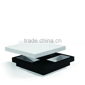 2016 Simple Style White High Gloss Coffee Table thumbnail-4