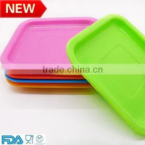 FDA Dinner Set Colorful Silicone Plate Dinner Plate thumbnail-3