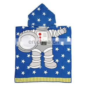 New Cartoon Animal Hooded Baby Bathrobes Kids Bath Towel Bath Robe thumbnail-4