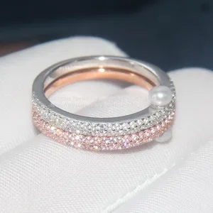 S925 Sterling Silver Ring With Double-layer Pearl Ring for Women thumbnail-5