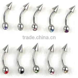 Internally Threaded Tiny cz Diamond Star Labret Monroe Lip Ring Piercing Body Jewellery thumbnail-6