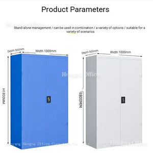 Durable Heavy-Duty Metal Tool Cabinet | With 2 Drawers and Adjustable Shelves | for Workshop Storage in Los Angeles thumbnail-4