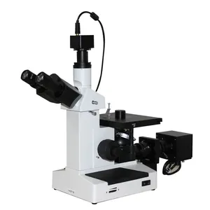 HST 4XC Steel Alloy Trinocular Invert Metallurgical Metallographic Microscope With Scanning Electronic Eyepiece thumbnail-1