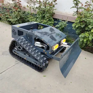 Gasoline/Electric Hybrid Cordless Remotely Controlled Lawn Cutting Machine 800mm Cutting Width 4Km/H Speed High Torque Engine thumbnail-5