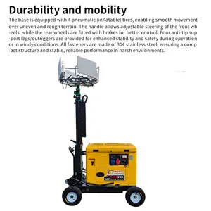 ANJ 6150B Electric Telescopic Lighting Tower thumbnail-4