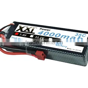 High Quality Lithium Polymer Battery 4000mAh 7.4V for RC Lipo Battery RC Car thumbnail-2
