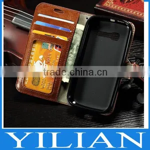 Luxury Wallet Stand Leather Case Flip Cover For Alcatel One Touch Pop C3 C5 C7 Idol Mini 4033 5036 6012 7040 thumbnail-1