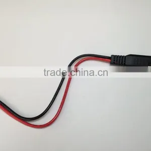 UL 1015 18AWG 600V 105C Wire Red /Black of Wires +SAE Plug +Simi Stripping Wire Harness thumbnail-1
