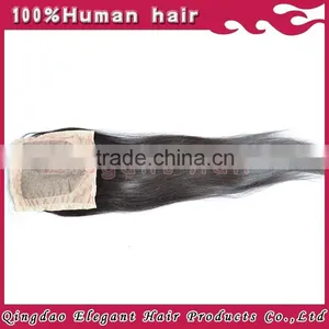 Ali Trade Silky Straight Natural Color Brazilian Virgin Human Silk Base Lace Closure thumbnail-1