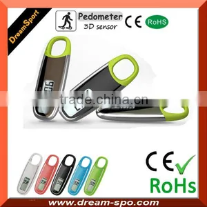 2016 Wholesale Promotional 3D Digital Pedometer Fitness Simple Keychain Pedometer Calorie Calculation Counter thumbnail-1