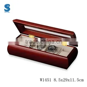Boutique Finished Wooden Watch Storage Packaging Box Bangle Boxes For Gift Promotion Watches Wholesale W1451 thumbnail-2