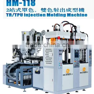 HM-118 2 Station Tr/tpu 2 Color Outsole Injection Moulding Machine thumbnail-1