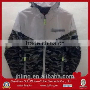 3m Relective Camouflage Stitching Waterproof Hoodies thumbnail-1