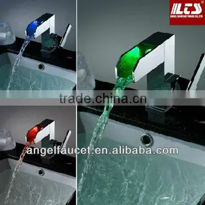 LED Glass Basin Faucet&waterfall Faucet thumbnail-1