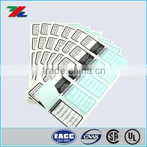 Heavy Duty Test Tags With an Over Laminated Security Flap / Self Lamination Test Tag With Unique Numbers thumbnail-2
