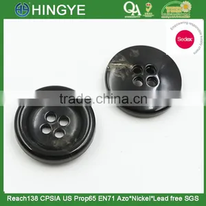 Sedex Audited Factory 2 Pillar Burnt Rim 4 Holes Fire Proof Urea Button, Urea Button for Suit thumbnail-1