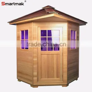 3-4 Person Canadian Hemlock Outdoor Sauna Cabin thumbnail-1
