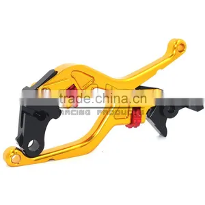BJ-LS-010 CNC Aluminum Short Motocross Adjustable Clutch Levers Motorcycle Brake Lever for Yamaha MT-07/FZ-7 2014-2015 thumbnail-4