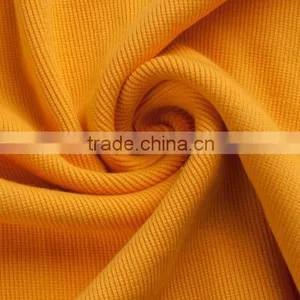 Wholesale Cotton Knitted Fabrics Rib Cuff Dress Fabric Polyester Stretch 2 * 2 Round-rib Fabric thumbnail-4