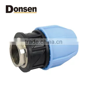 2014 FEMALE ADAPTOR WITH BRASS THREADED INSERT PP COMPRESSION FITTINGS thumbnail-1