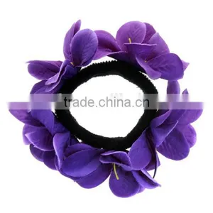 New Woman Hair Accessories Hairband Elastic Colourful Hairband Handmade Hair Accessories Purple Flower Headband thumbnail-1