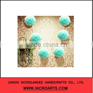 12inch Water Blue Tissue Paper Large Decorative Flower thumbnail-1