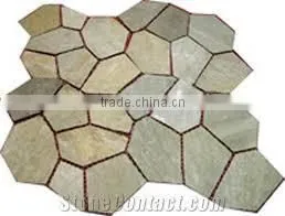 Flagstone With Mesh Backing Stone Pavement thumbnail-4