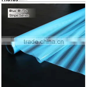 Blue Blinds Stripe Series PVC Decorative Film Similar to 3M Window Film thumbnail-1