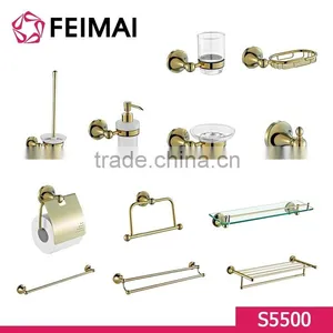 Brass Gold Plated Hotel Style Toilet Paper Holder With Lid thumbnail-4