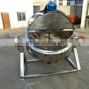 Tiling Gas Heating Jacketed Kettle With Mixer thumbnail-1