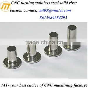Custom CNC Turning Carbon Steel Solid Rivet thumbnail-1