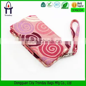 Top Quality 100% Cotton Canvas Clutch Bag Colorful Canvas Bag With 3 Pockets thumbnail-1
