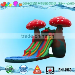 Cheap Mushroom Inflatable Water Slide With Big Pool for Kid for Sale Supplier's Choice thumbnail-1