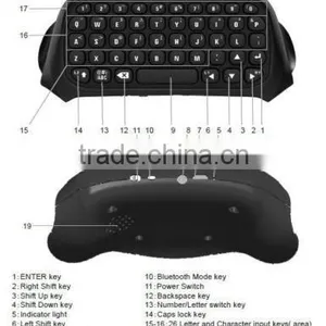 Chatpad for PS4 Controller Accessories for PS4 Bluetooth Keyboard thumbnail-3