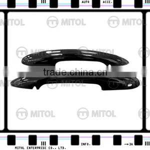 For Mini Cooper F56 Glossy Black Car Door Handle Cover W/Hold thumbnail-2