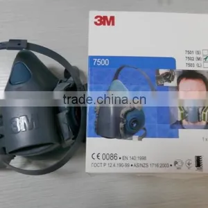 3M 7502 Half Face Mask 3M Chemical Gas Mask 3M Silicon Mask Gas Mask thumbnail-1
