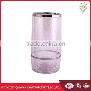 High Quality Double Layer Glass Ice Bucket for Sale thumbnail-1